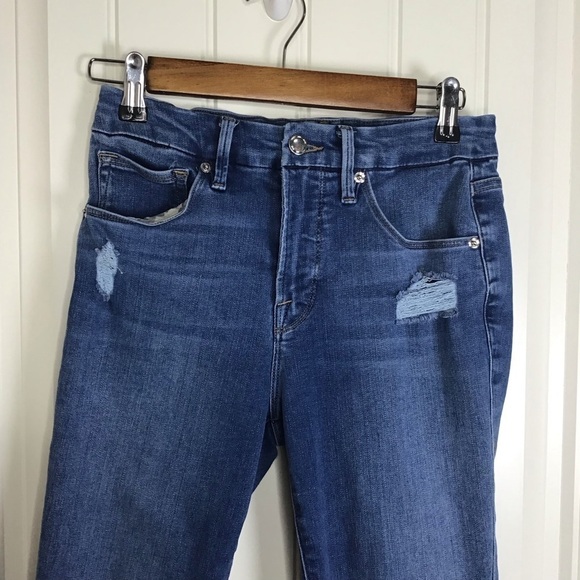 Good American Good Legs in Blue431 Size 28P Cropped. - Picture 6 of 10